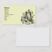 Mad Hatter-Visitekaartjes Visitekaartje (Voorkant / Achterkant)