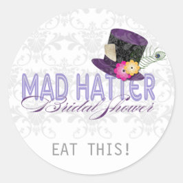 Mad Hatter Vrijgezellenfeest Dank u Stickers