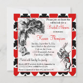 Mad Hatter Vrijgezellenfeest nodigt uit Kaart (Achterkant)