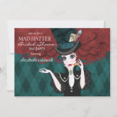 Mad Hatter Vrijgezellenfeest Tea Party Invitation Kaart (Voorkant)