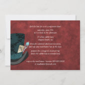 Mad Hatter Vrijgezellenfeest Tea Party Invitation Kaart (Achterkant)