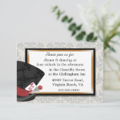 Mad Hatter Wedding Reception Kaart (Staand voorkant)