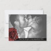 Mad Hatter Wedding Reception Kaart (Achterkant)