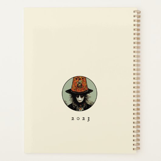 Mad Hatter  Whimsical Tarot Geïnspireerd Planner (Achterkant)