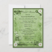 Mad Hatter Wonderland Tea Party Vrijgezellenfeest Kaart (Achterkant)