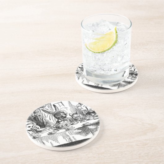 Mad Hatter Zandsteen Onderzetter (Zijkant)