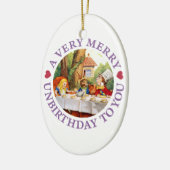 Mad Hatter zegt een heel prettige verjaardag voor  Keramisch Ornament (Links)