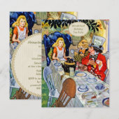 Mad Hatter's Birthday Tea Party Kaart (Voorkant / Achterkant)