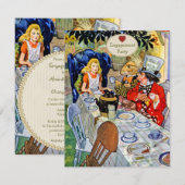 Mad Hatter's Engagement Party Kaart (Voorkant / Achterkant)