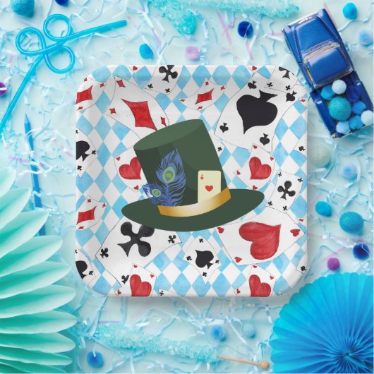 Mad Hatters Pet Paper Borden Papieren Bordje (Feest)