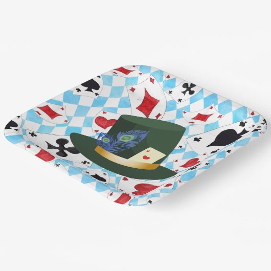 Mad Hatters Pet Paper Borden Papieren Bordje (Gebogen)