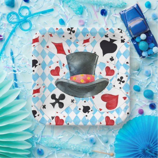 Mad Hatters Pet Paper Borden Papieren Bordje (Feest)