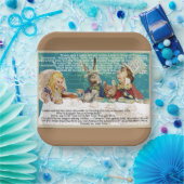 Mad Hatters Tea party Papieren Bordje (Feest)