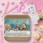 Mad Hatters Tea party Papieren Bordje (Feest)