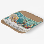 Mad Hatters Tea party Papieren Bordje (Gebogen)