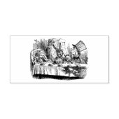 Mad Hatters Tea Party personaliseert Rubberstempel (Afrduk)