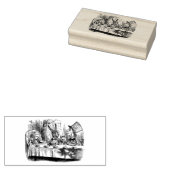 Mad Hatters Tea Party personaliseert Rubberstempel (Gestempeld)