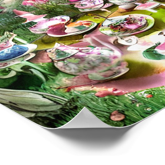 Mad Hatters Tea Party Triptych Poster (Hoek)