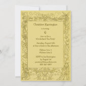 Mad Hatter's Wonderland Birthday Tea Party Kaart (Achterkant)