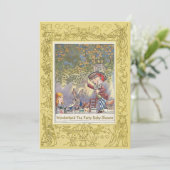 Mad Hatter's Wonderland Tea Party Baby shower Kaart (Staand voorkant)