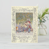 Mad Hatter's Wonderland Tea Party Baby shower Kaart (Staand voorkant)