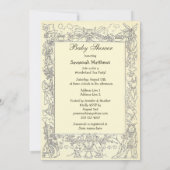 Mad Hatter's Wonderland Tea Party Baby shower Kaart (Achterkant)