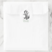 Mad HatterTea Society Ronde Sticker (Tas)