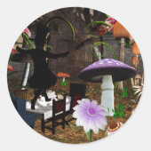 Mad-hattertheestickers Ronde Sticker (Voorkant)