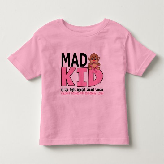 Mad Kind Breast Cancer Kinder Shirts (Voorkant)