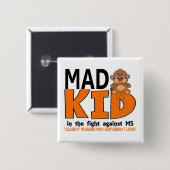 Mad Kind MS Vierkante Button 5,1 Cm (Voorkant /achterkant)