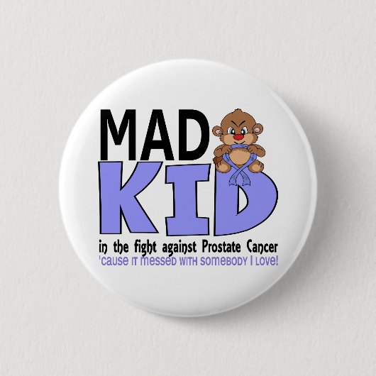Mad Kind Prostate Cancer Ronde Button 5,7 Cm (Voorkant)