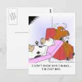 Mad-Koe in therapie Funny Gifts & Collectibles Briefkaart (Voorkant / Achterkant)