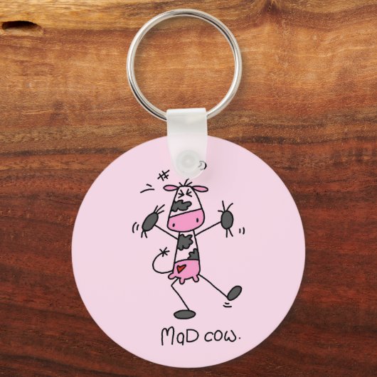 Mad Koe Tshirts en cadeaus Sleutelhanger (Voorkant)