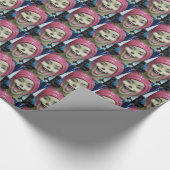 Mad Laughing Mannequin ~ Uncanny Valley Girl Cadeaupapier (Hoek)