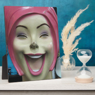Mad Laughing Mannequin ~ Uncanny Valley Girl Fotoplaat
