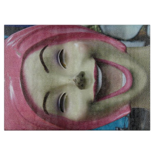 Mad Laughing Mannequin ~ Uncanny Valley Girl Snijplank (Voorkant)