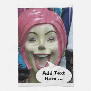 Mad Laughing Mannequin ~ Uncanny Valley Girl Theedoek