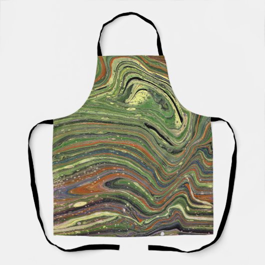Mad Love 1 Wild Green Abstract Schort (Voorkant)