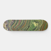 Mad Love 1 Wild Green Abstract Skateboard Deck (Horizontaal)