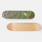 Mad Love 1 Wild Green Abstract Skateboard Deck (Horizontaal)