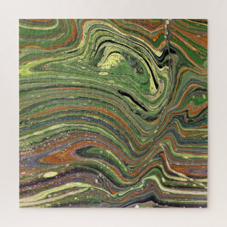 Mad Love 1 Wilde Groene Abstracte puzzel