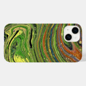 Mad Love 3 groen gestreepte Abstracte telefoonhoes Case-Mate iPhone Case (Achterkant (horizontaal))