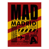 MAD Madrid Luchthaven Perfect Poster (Voorkant)