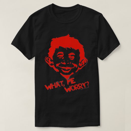 Mad Magazine What Me Worry Premium  T-shirt (Design voorkant)
