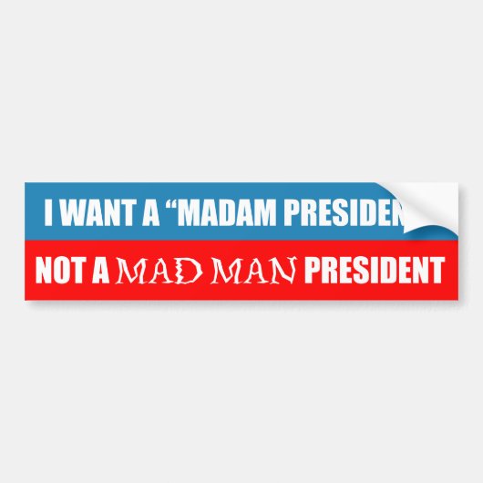 Mad Man bumper sticker (Voorkant)