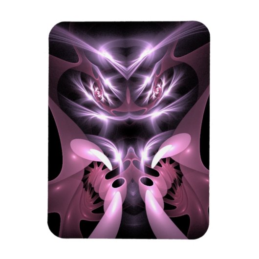 Mad Man Eating Mantis in Paars Magneet (Verticaal)