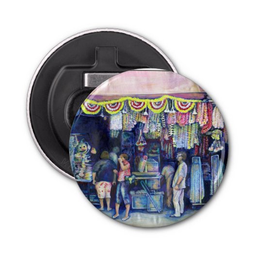 Mad Man on Market and Main, Singapore Button Flesopener (Voorkant)