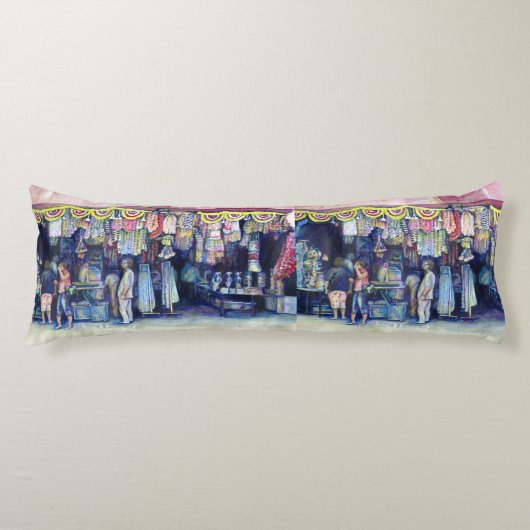 Mad Man on Market and Main, Singapore Lichaamskussen (Voorkant)