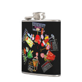  Mad Mannen Retro Cocktail Party Bar Martini Heupfles (Links)