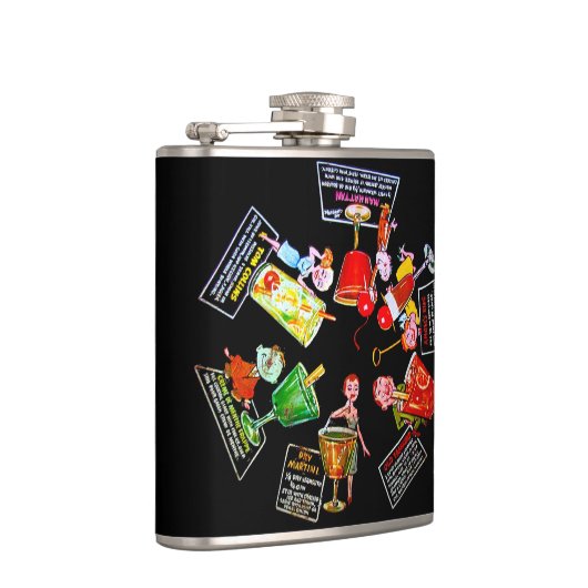  Mad Mannen Retro Cocktail Party Bar Martini Heupfles (Rechts)